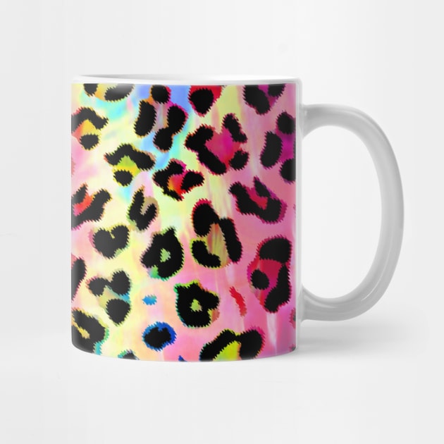 Rainbow Tie Dye Leopard Print by saradaboru